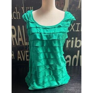 AB Studio Women's Green Top‎ Size Large